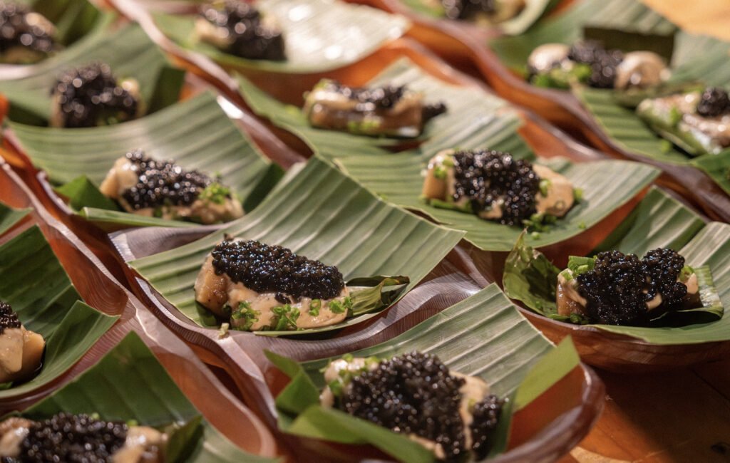 Tupig, smoked caviar, tinapa mascarpone by Chef Aaron Isip