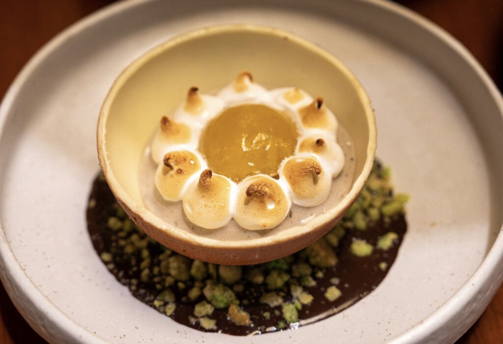 Waterside bombes, espasol crumble, roasted rice by Chef Alfred Santiago